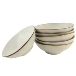 OTIX Soepkommen 6 Persoons Beige 15cm Soeptassen Keramiek LILY