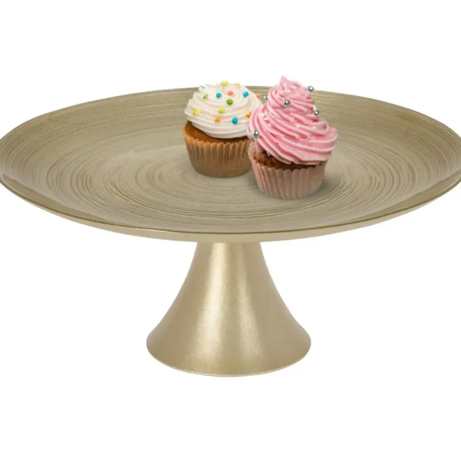 OTIX Taartplateau met Voet Goud 28cm