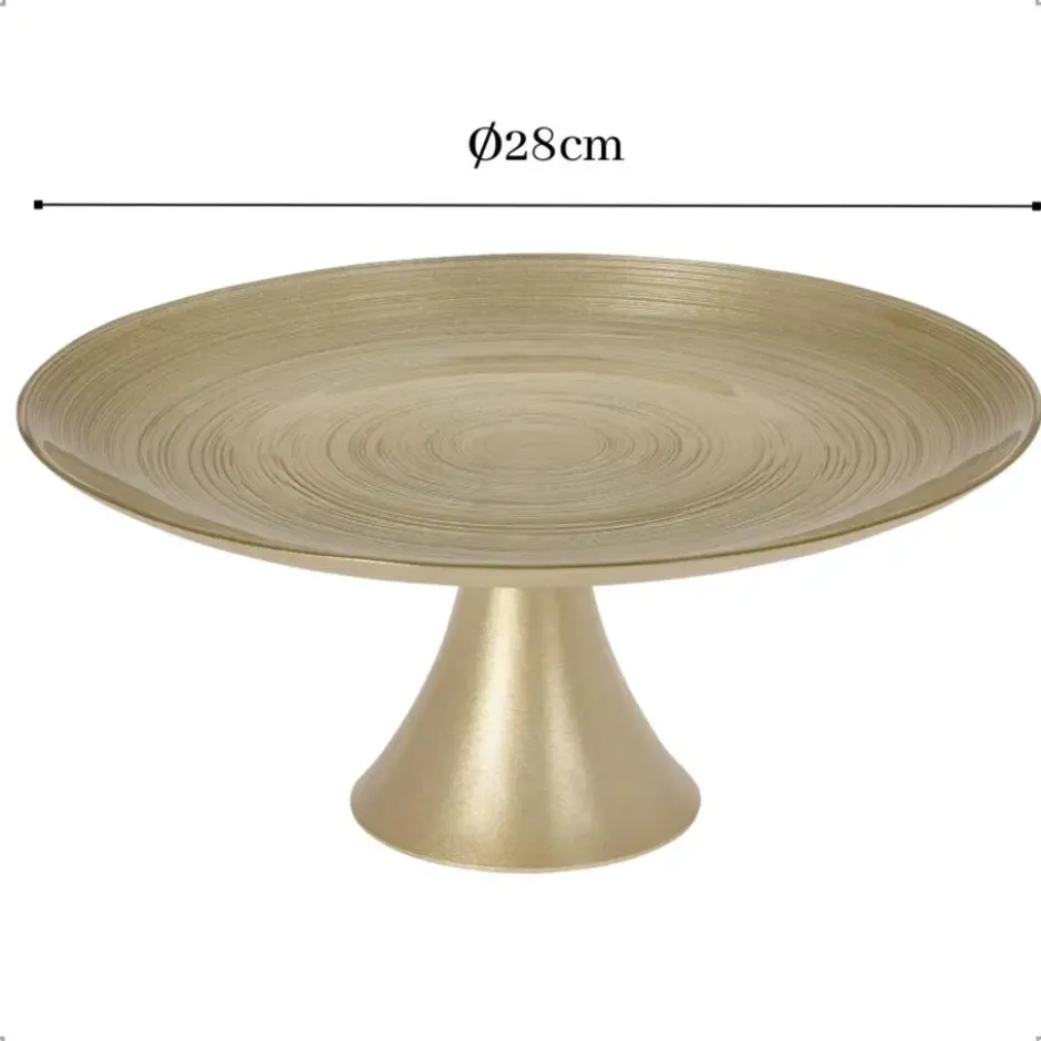 OTIX Taartplateau met Voet Goud 28cm