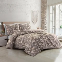 Papillon dekbedovertrek Aurora - 140x200/220 - Beige
