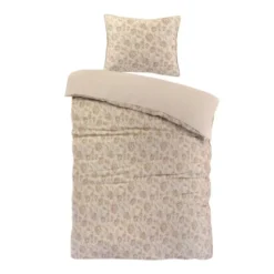 Papillon dekbedovertrek Freya - 140x200/220 - Beige