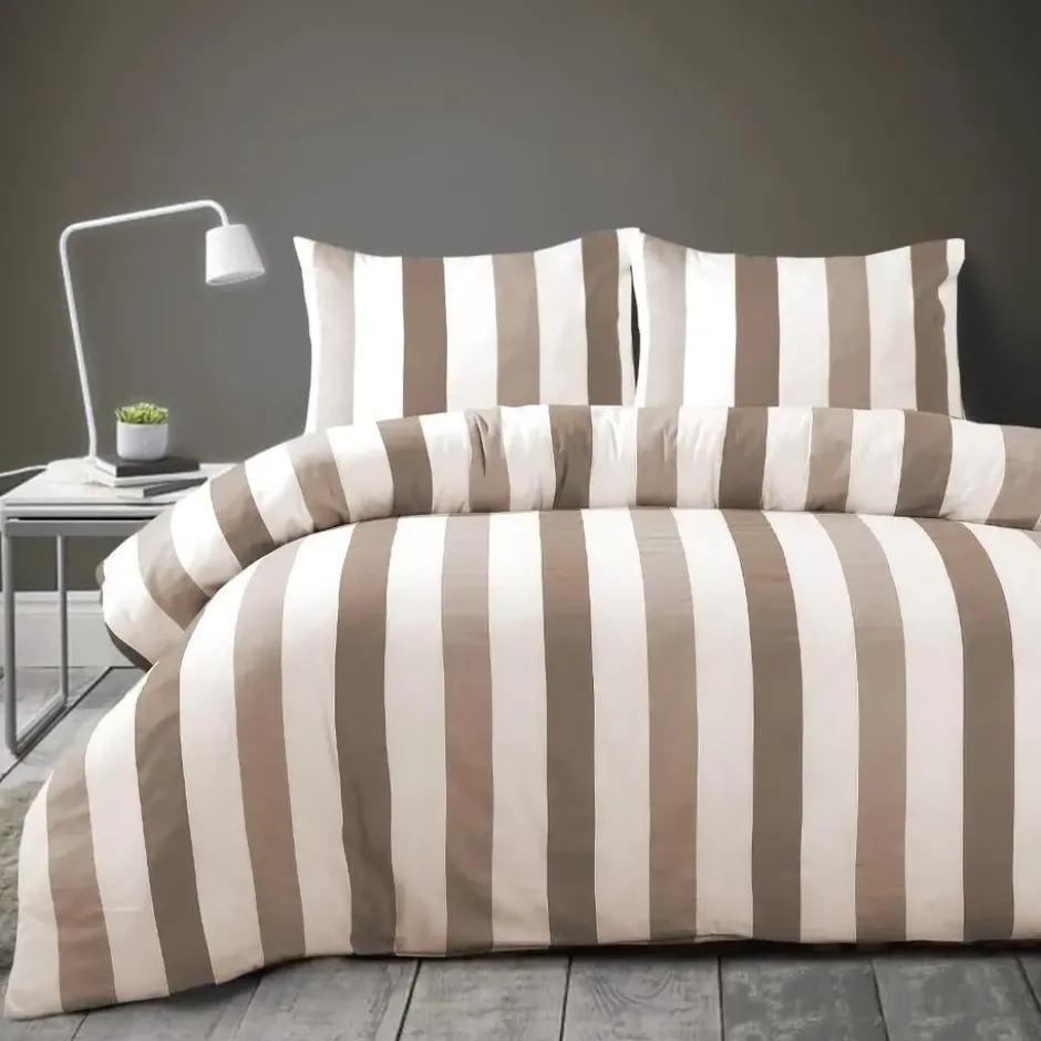 Papillon dekbedovertrek Scott - 140x200/220 cm - Taupe