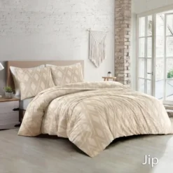 Papillon Jip Dekbedovertrek - Tweepersoons - 200x200/220 cm - Beige