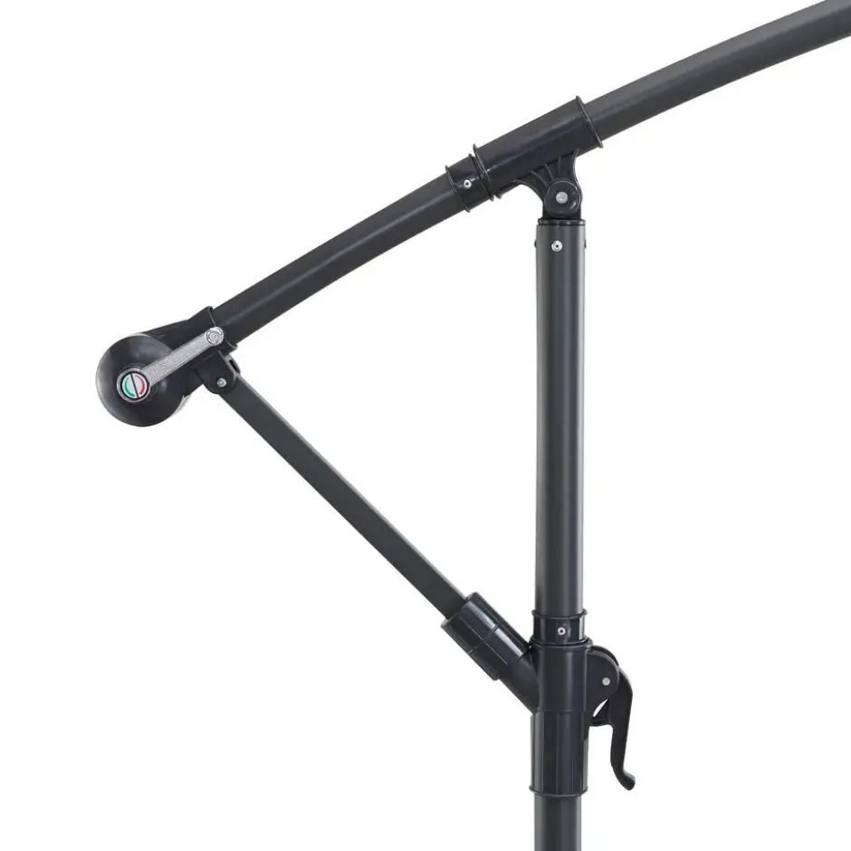 Parasol - duurzame Zweefparasol Ø300 cm – Kantelbaar - 3 meter doorsnede - Grijs