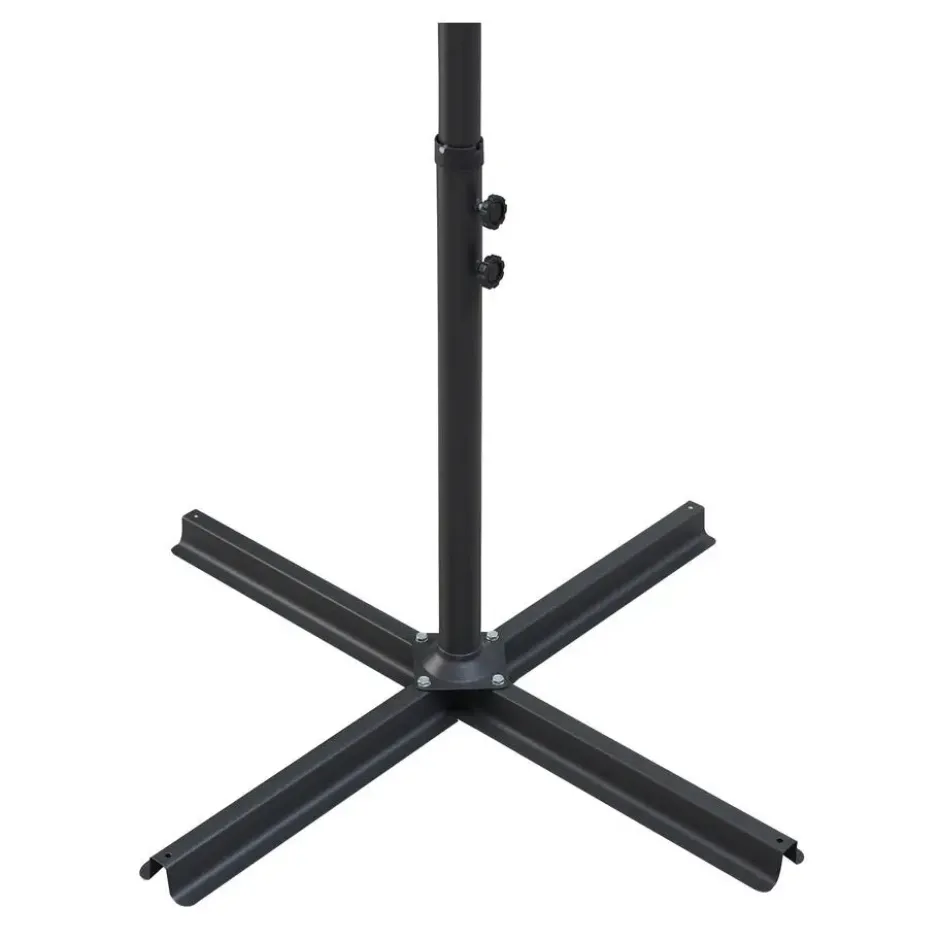Parasol - duurzame Zweefparasol Ø300 cm – Kantelbaar - 3 meter doorsnede - Grijs