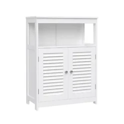 Parya Home - Badkamerkast - Vrijstaande Kast - 2 Deuren - Hout - Wit