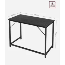 Parya Home Compact Bureau – Modern computerbureau - metalen frame