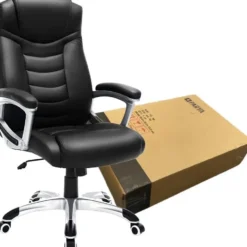 Parya Home - Ergonomische Bureaustoel - Kunststof - Zwart