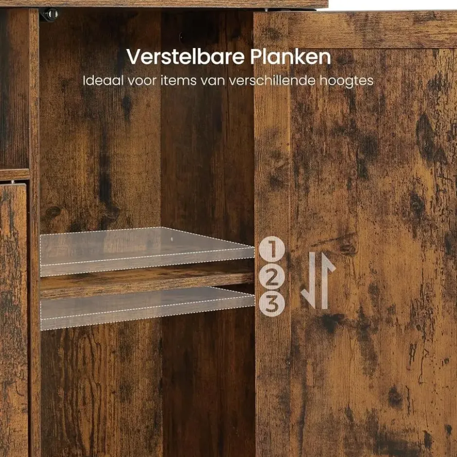 Parya Home Industrieel Dressoir – Keukenkast met 3 deuren