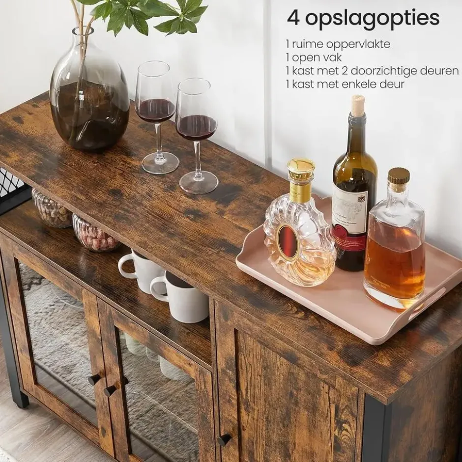 Parya Home Industrieel Dressoir – Keukenkast met 3 deuren