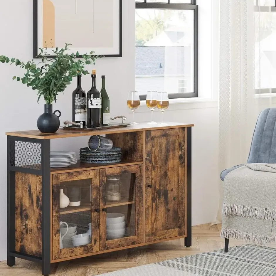 Parya Home Industrieel Dressoir – Keukenkast met 3 deuren
