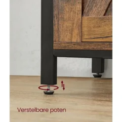 Parya Home Industrieel Sideboard –Keukenkastje met 2 schuifdeuren
