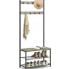 Parya Home 3-in-1 Kapstok met Schoenenrek – Entreekast met bankje