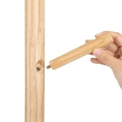 Parya Home Massief Houten Kapstok – kledingrek met 8 haken