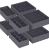 Parya Home Opbergdozen Lade-organizer set van 8 grijs
