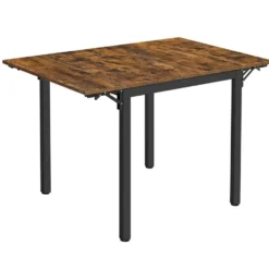 Parya Home Opvouwbare eettafel Vintage Bruin/Zwart