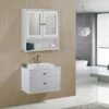 Parya Home - Spiegelkast - Badkamermeubel - 2 Deuren - 1 Plank - Hout - Wit