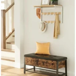 Parya Home Wandkapstok met Opbergruimte – Halorganizer