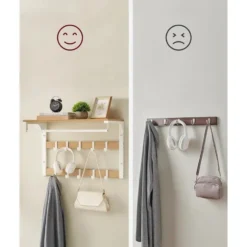 Parya Home Wandkapstok met Opbergruimte – Halorganizer