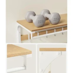 Parya Home Wandkapstok met Opbergruimte – Halorganizer