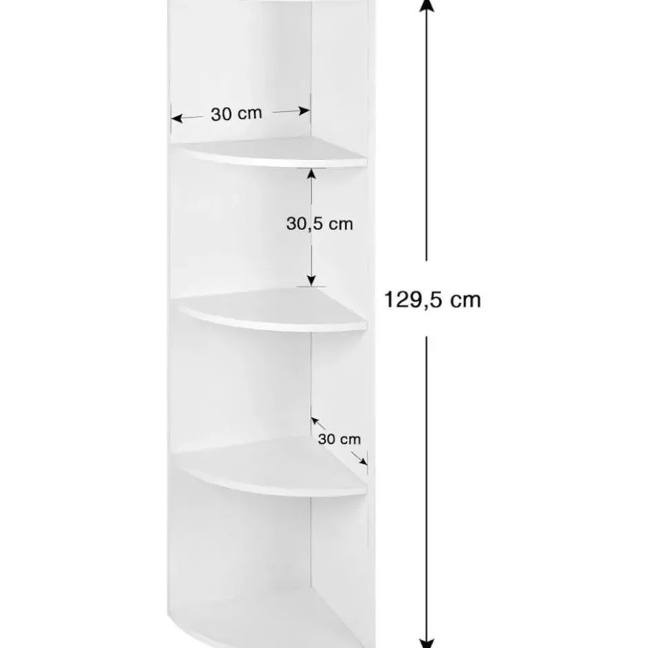 Parya Home Wandkast - Hoekkast - Opbergkast - Boekenkast