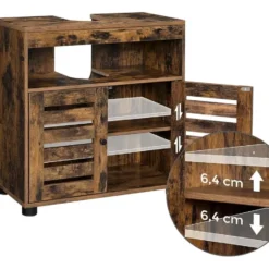 Parya Home Wastafelmeubel – Badkamerkast met verstelbare plank