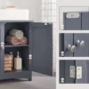 Parya Home - Wastafelonderkast - 2 Deuren - Hout - Grijs