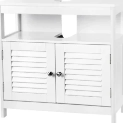 Parya Home - Wastafelonderkast -Badkamerkast - 2 Deuren - Wit
