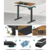 Parya Staand Bureau Elektrisch - Verstelbaar 120 x 60 cm