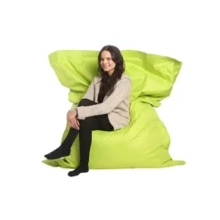 Parya Zitzak Nylon - Zitzakfauteuil - Woonkamerzitzak - DonkerGroen - 130
