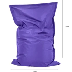Parya Zitzak Nylon - Zitzakfauteuil - Woonkamerzitzak - Paars - 100 x 150