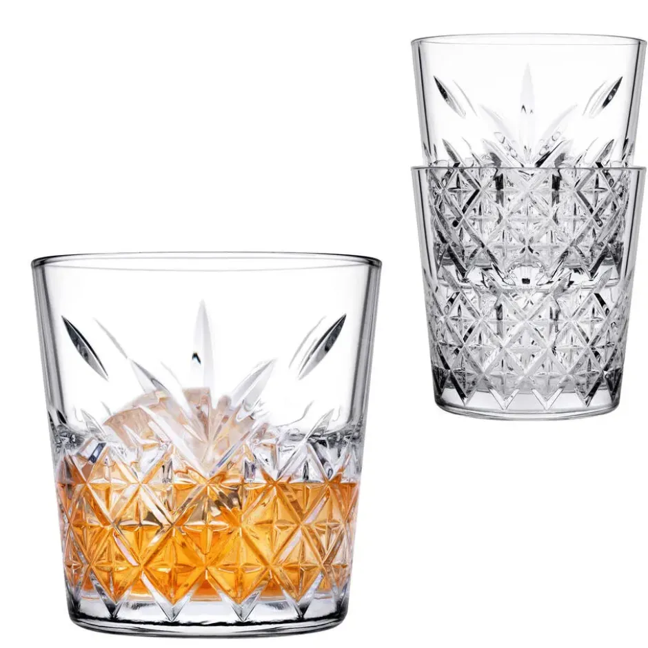 Pasabahce Whisky tumbler glazen - 6x - Timeless serie - 340 ml
