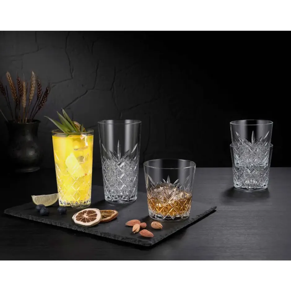 Pasabahce Whisky tumbler glazen - 6x - Timeless serie - 340 ml