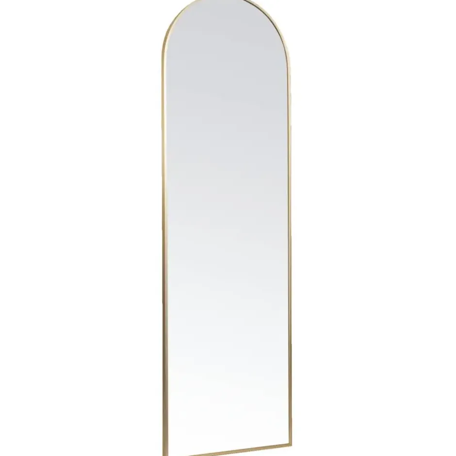 Passpiegel Arch - goudkleurig aluminium - 145x45 cm