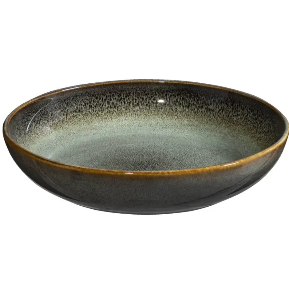 Pastabord Emma - groen - stoneware - Ø22 cm