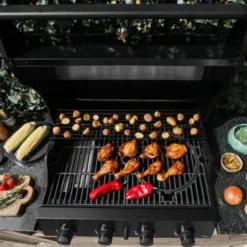Patton Opus Inbouw Gasbarbecue 3 + 1 - zwart