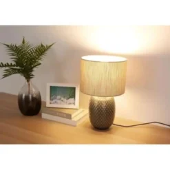 Pauleen Pretty Classy Tafellamp - E27 - Grijs/Zand