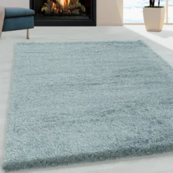 Pearl Soft Hoogpolig Vloerkleed Blauw - 200x290 CM