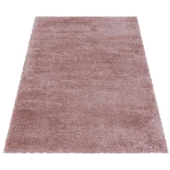 Pearl Soft Hoogpolig Vloerkleed Roze - 160x230 CM