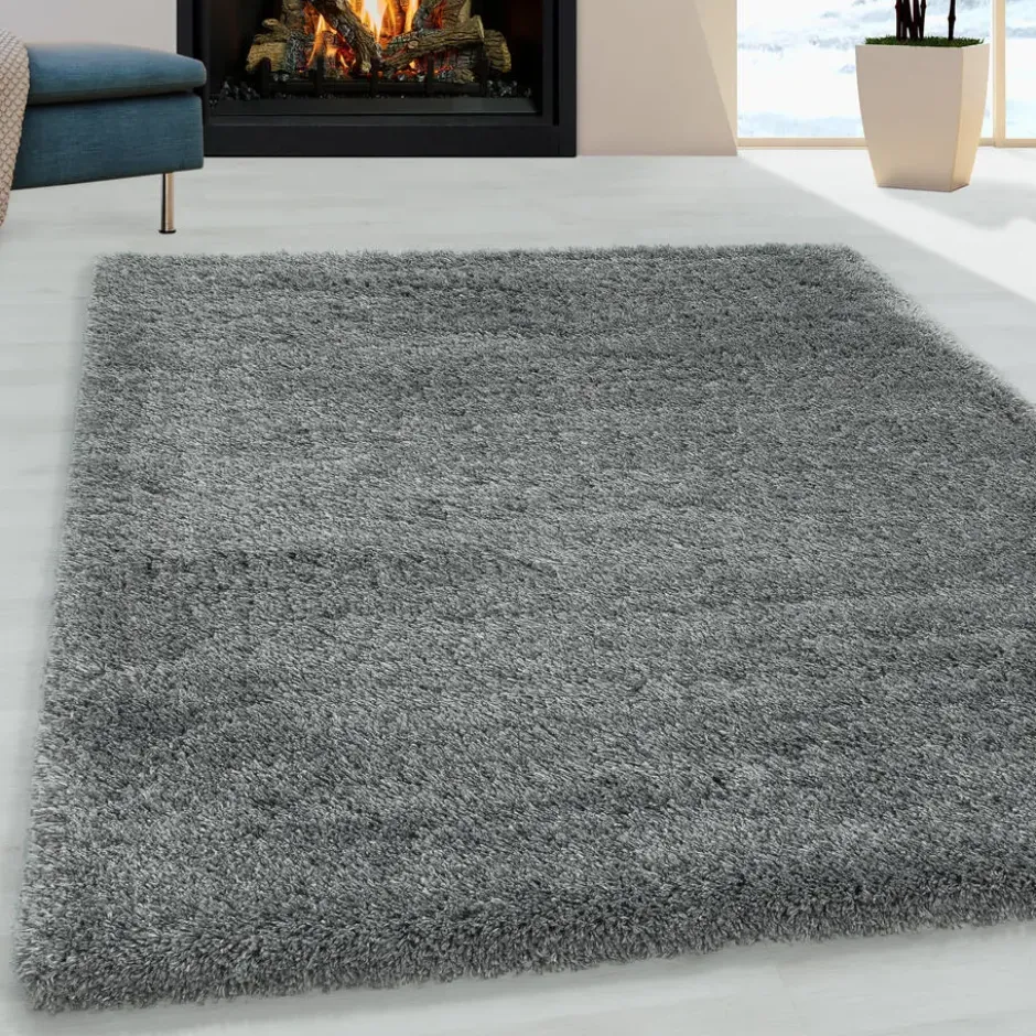Pearl Soft Hoogpolig Vloerkleed Lichtgrijs - 120x170 CM