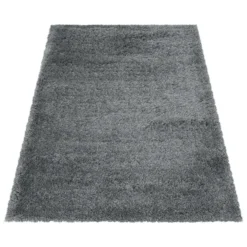 Pearl Soft Hoogpolig Vloerkleed Lichtgrijs - 120x170 CM