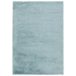 Pearl Soft Hoogpolig Vloerkleed Blauw - 120x170 CM