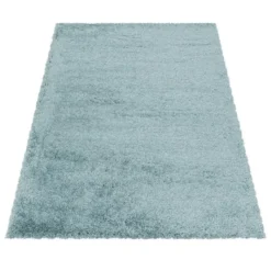 Pearl Soft Hoogpolig Vloerkleed Blauw - 120x170 CM