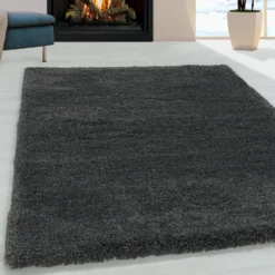 Pearl Soft Hoogpolig Vloerkleed Grijs - 160x230 CM