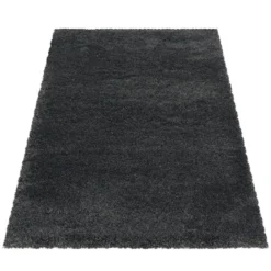 Pearl Soft Hoogpolig Vloerkleed Grijs - 160x230 CM