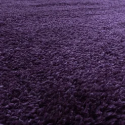 Pearl Soft Rond Hoogpolig Vloerkleed Paars / Lila - 200 CM Ø