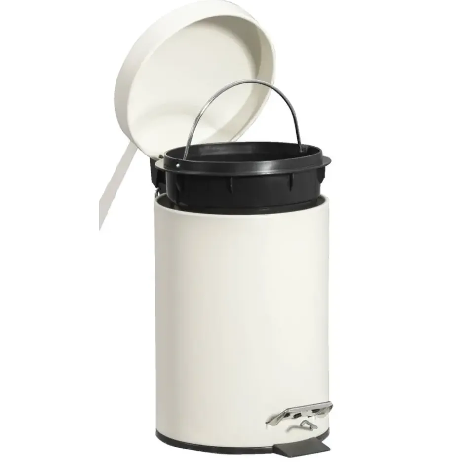 Pedaalemmer Pedro 3l - beige - 27,5xØ16,8 cm