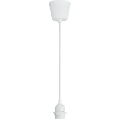 Pendel Basic E27 - wit - 100 cm