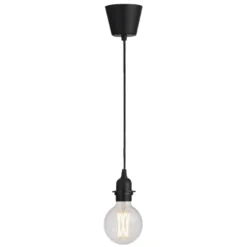 Pendel Basic E27 - zwart - 100 cm