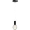 Pendel hanglamp - zwart - E27 - 200 cm